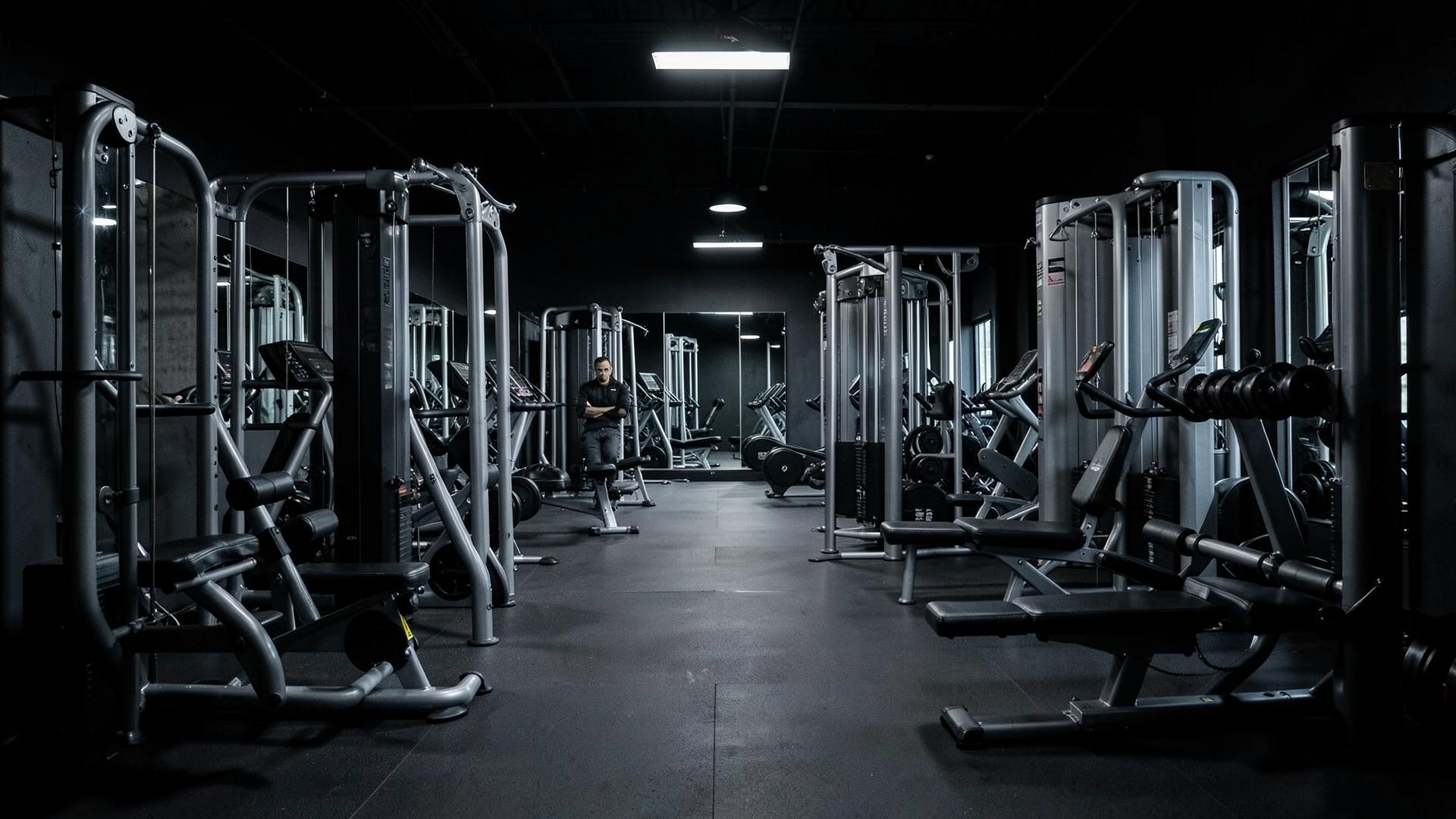 Área de treino da academia
